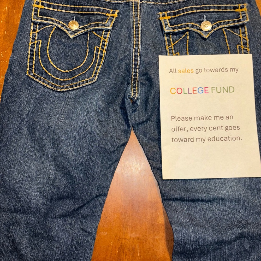 True Religion Golden Seam Jeans